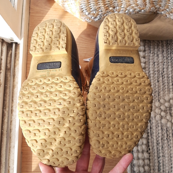 Bean Boots by L L Bean Size 8M | Leather Upper | Navy Rubber | Duck Boot - Picture 10 of 13